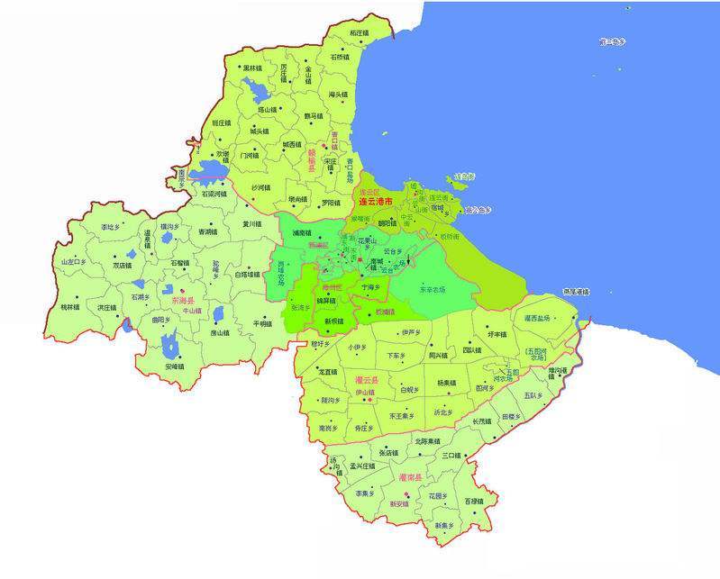 江蘇省連云港市，因連島與云臺山得名，中國優秀旅游城市