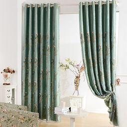 美簾美居 綠意盎然的布藝新中式，齊家網(wǎng)產(chǎn)品庫(kù)中的植物花卉窗簾全解析